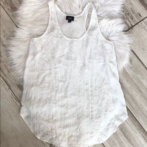 White boho dressy tank